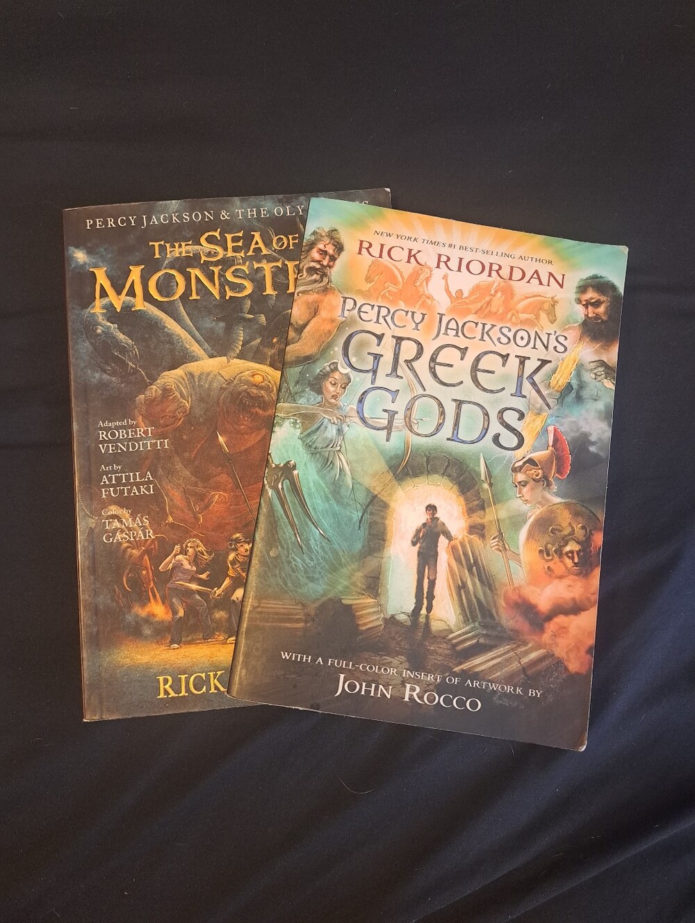 Percy Jackson The Sea Of Monsters Graphic Novel & Percy Jackson's Greek Gods